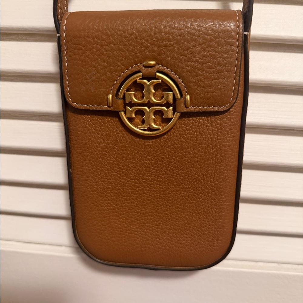 Tory Burch Tan Leather Crossbody Bag